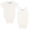 Pointelle white bodysuit 2 pk by Kipp Baby