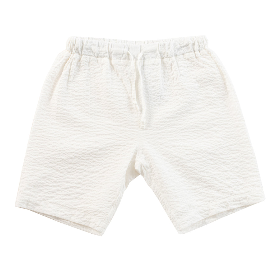 Seersucker white shorts by Kipp