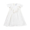 Linen white ruffle dress by Kipp