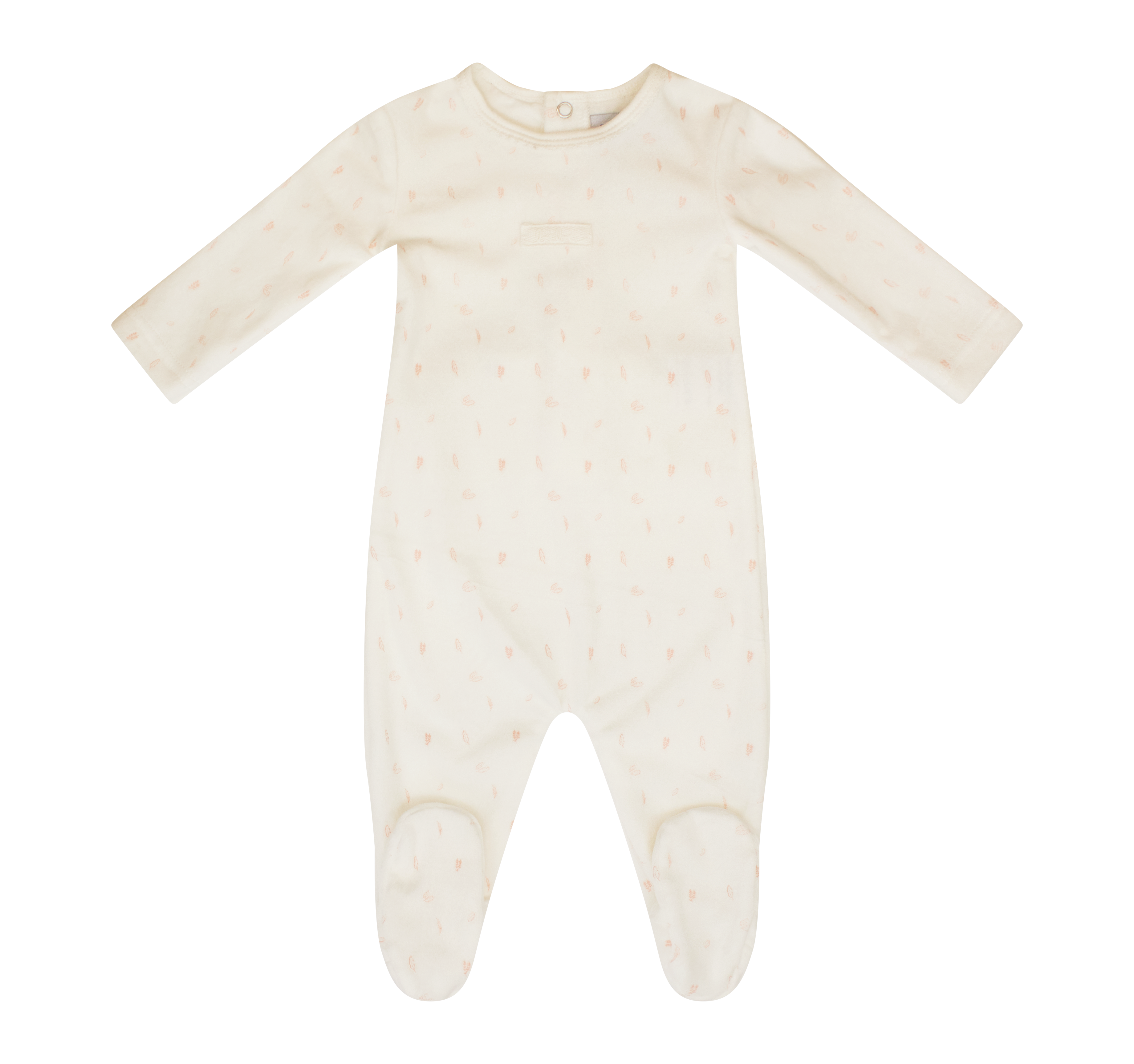 Leafe pink footie + beanie by Kipp Baby