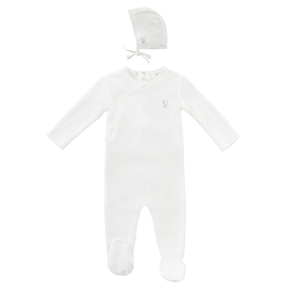 Kipp Logo Romper and Bonnet - Pink Kipp Logo Romper and Bonnet - Pink