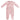 Rib pink velour footie by Kipp Baby