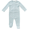 Cherry blue footie by Kipp Baby