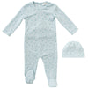 Cherry blue footie by Kipp Baby