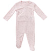 Cherry pink footie by Kipp Baby