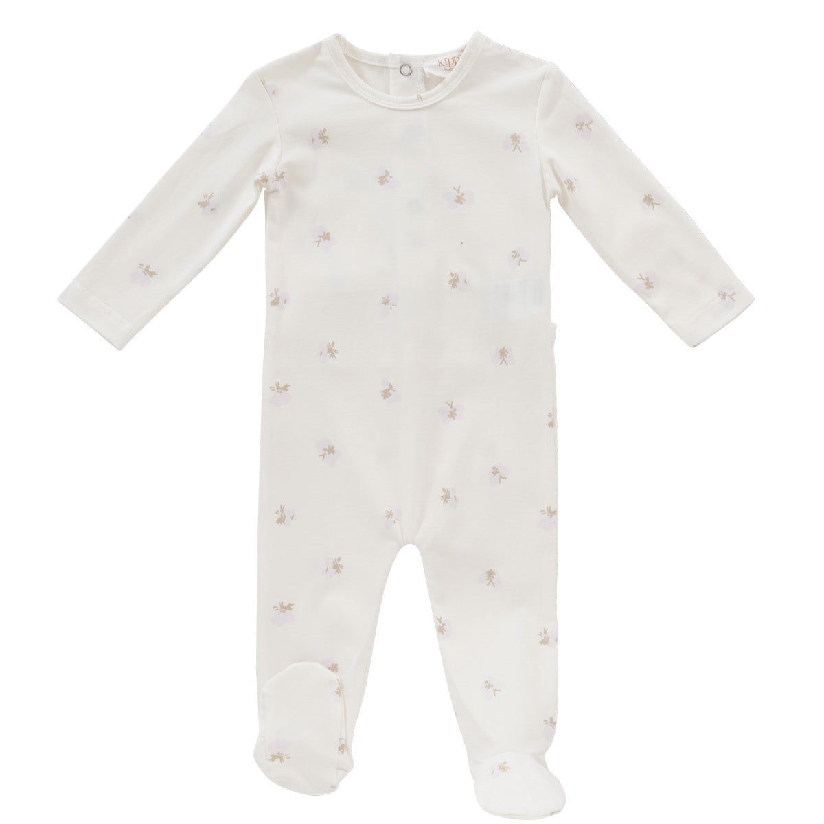 Butterfly violet footie by Kipp Baby
