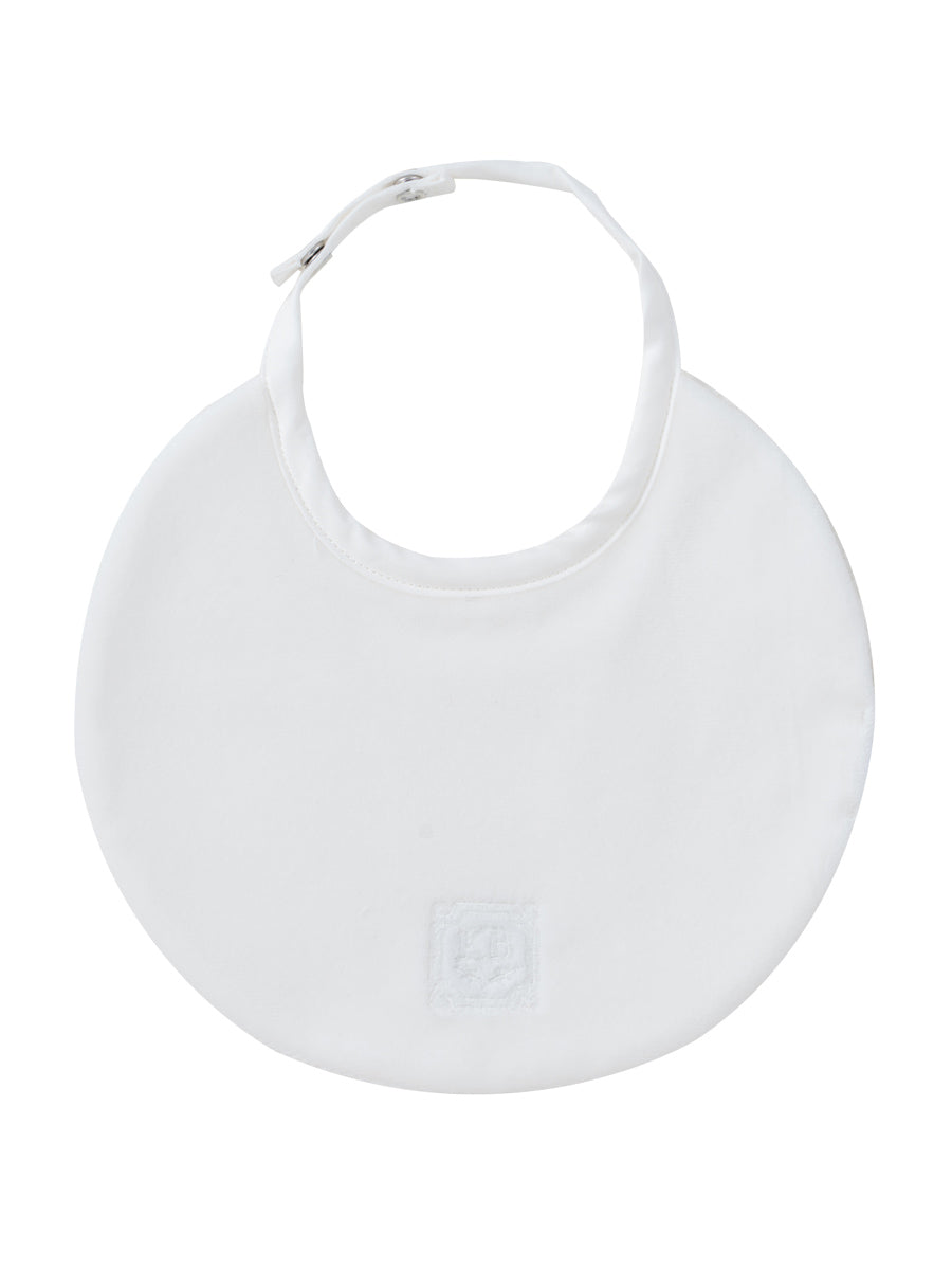 Kipp Baby KB white logo velour bib - Flying Colors