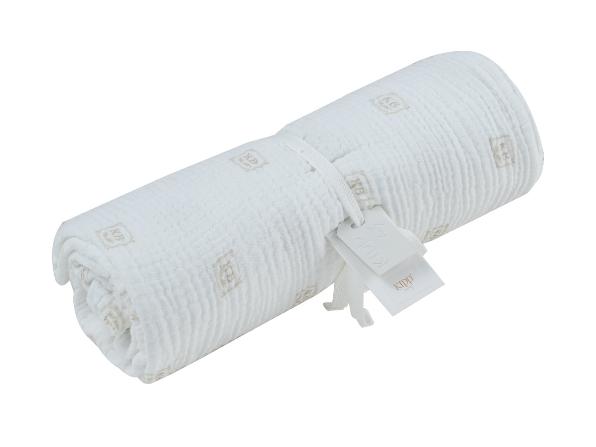 Kipp Baby KB stone logo swaddle - Flying Colors
