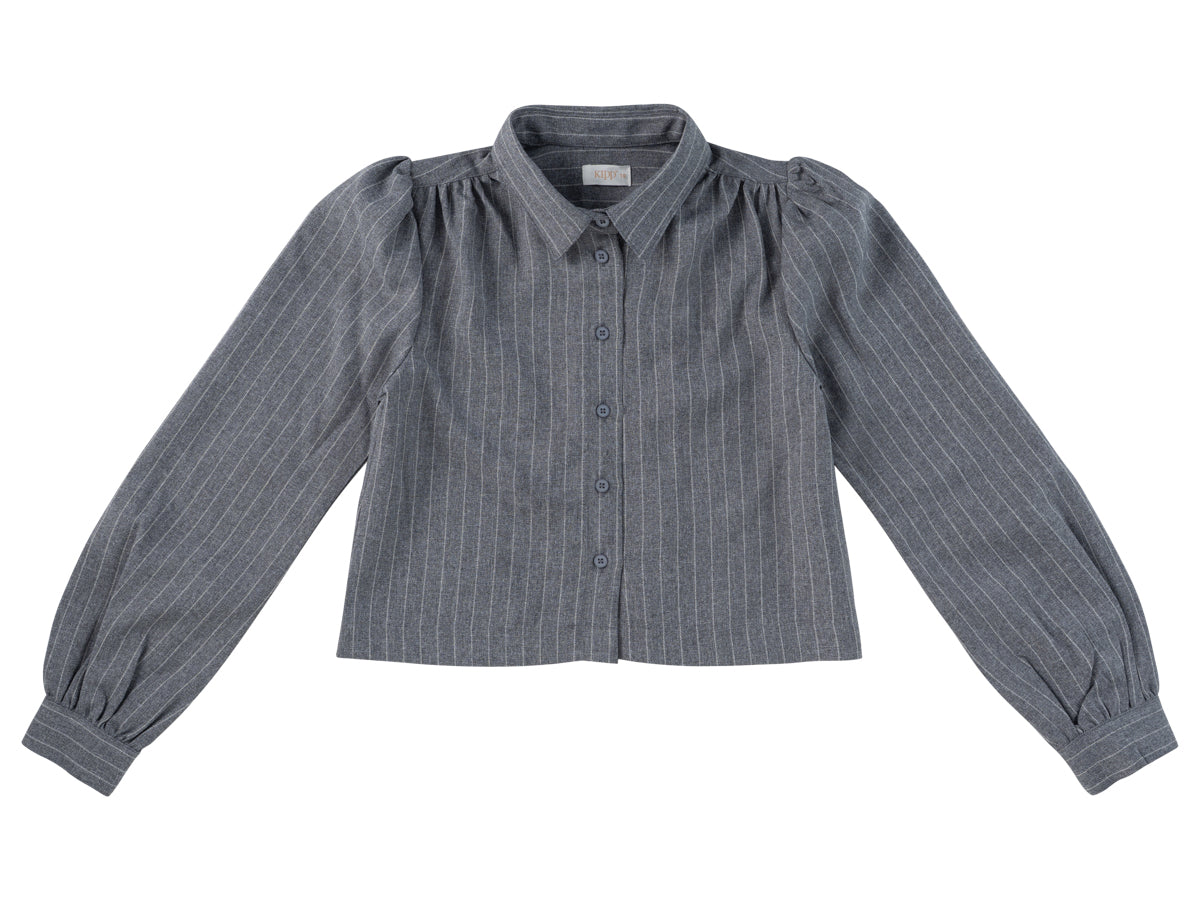 Kipp Cynthia grey pinstripe shirt - Flying Colors