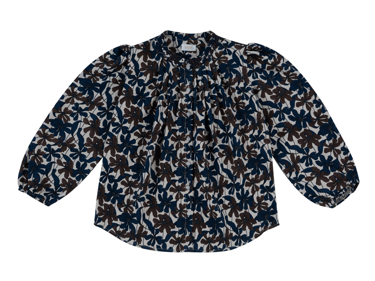 Kipp Nola chocolate floral shirt - Flying Colors