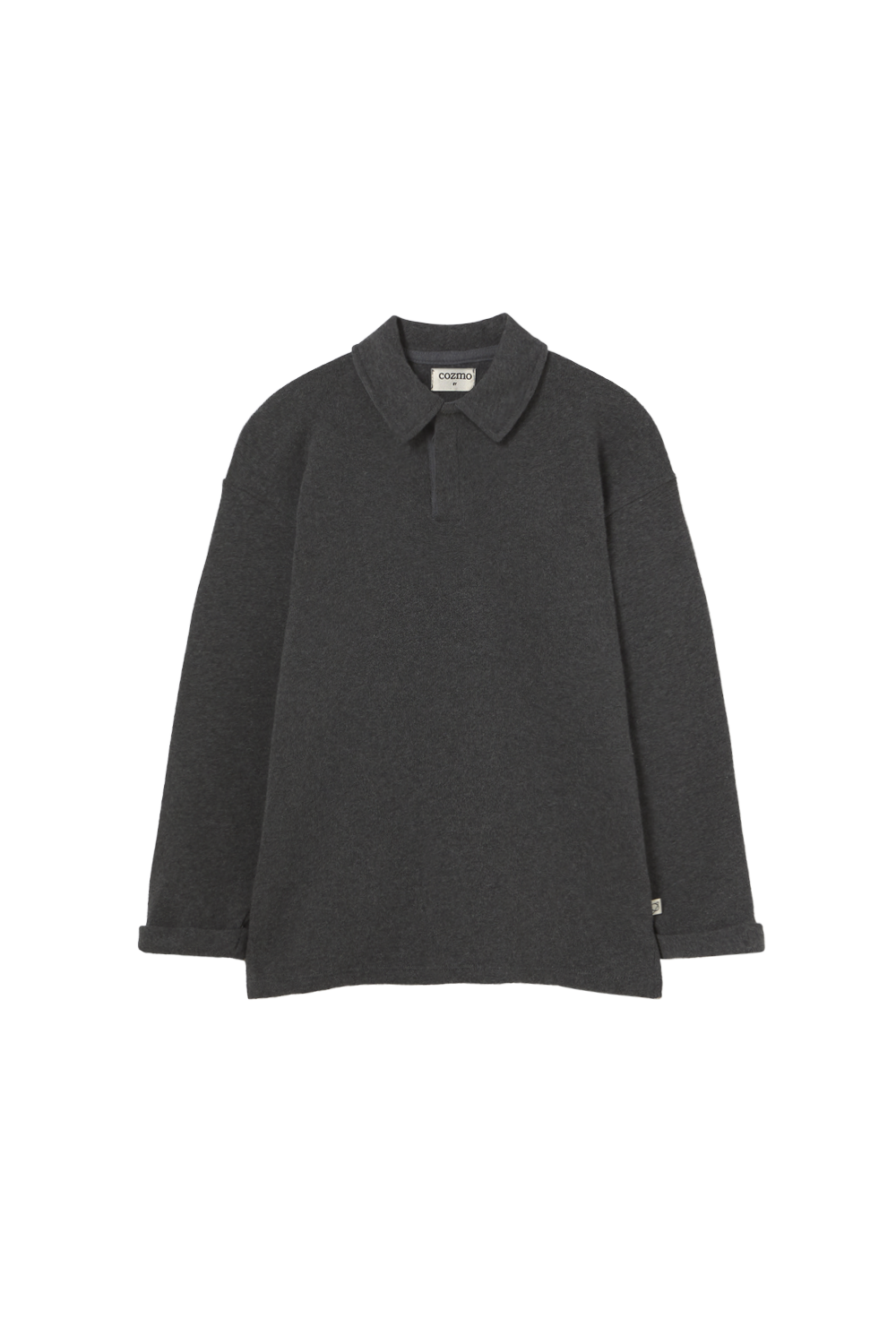 Cozmo Soft brushed grey sweater polo