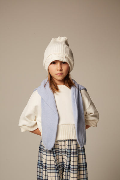 White trim sweater by Be For All
