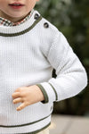 White knit sweater by Tartine Et Chocolat