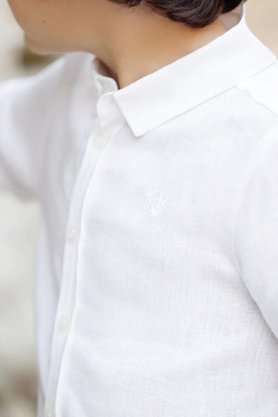 White linen shirt by Tartine Et Chocolat
