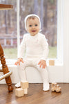 Take me home pink footie + bonnet by Bee & Dee