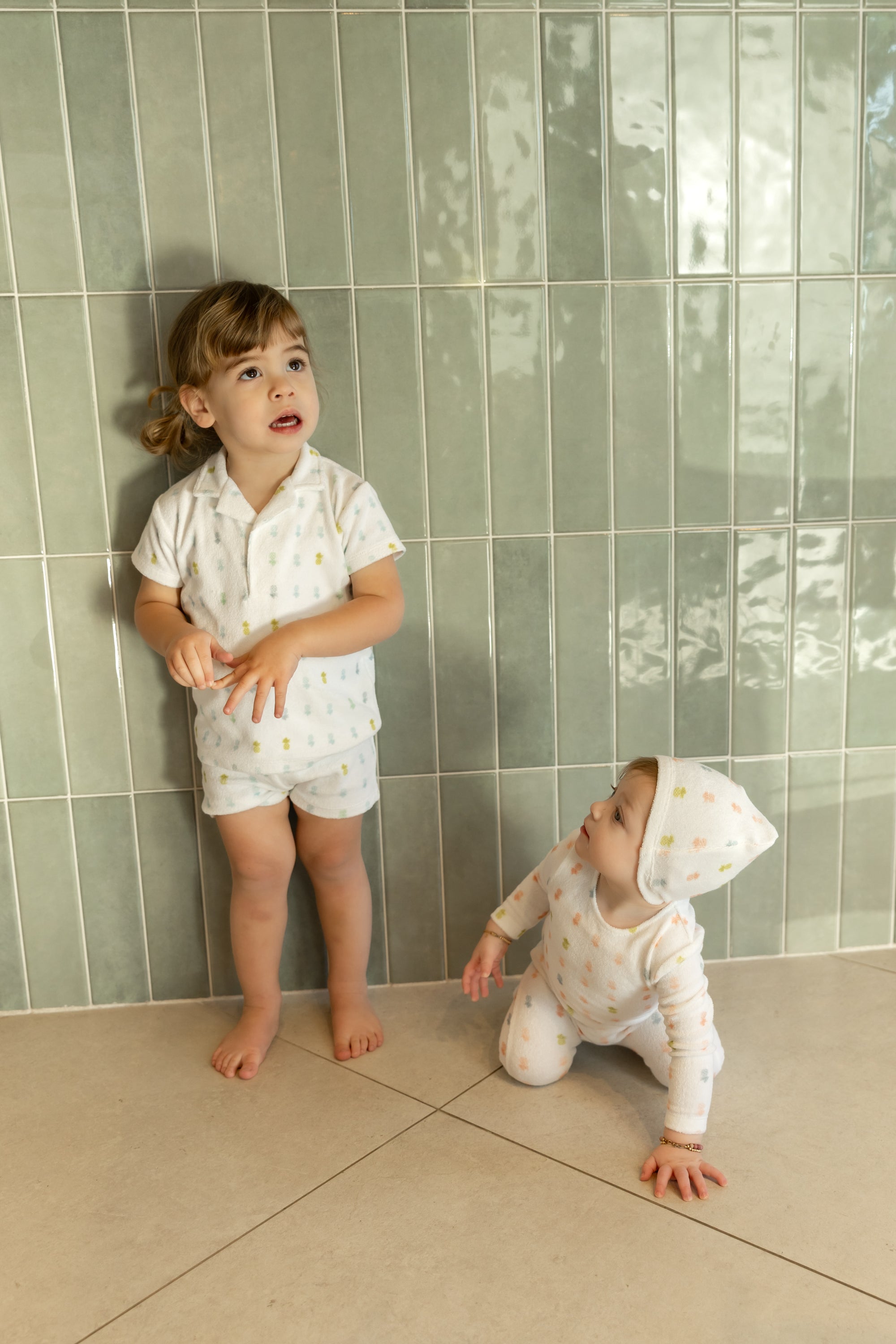 Bee & Dee Terry Pineapple Romper - Boys Print Bee & Dee Terry Pineapple Romper - Boys Print
