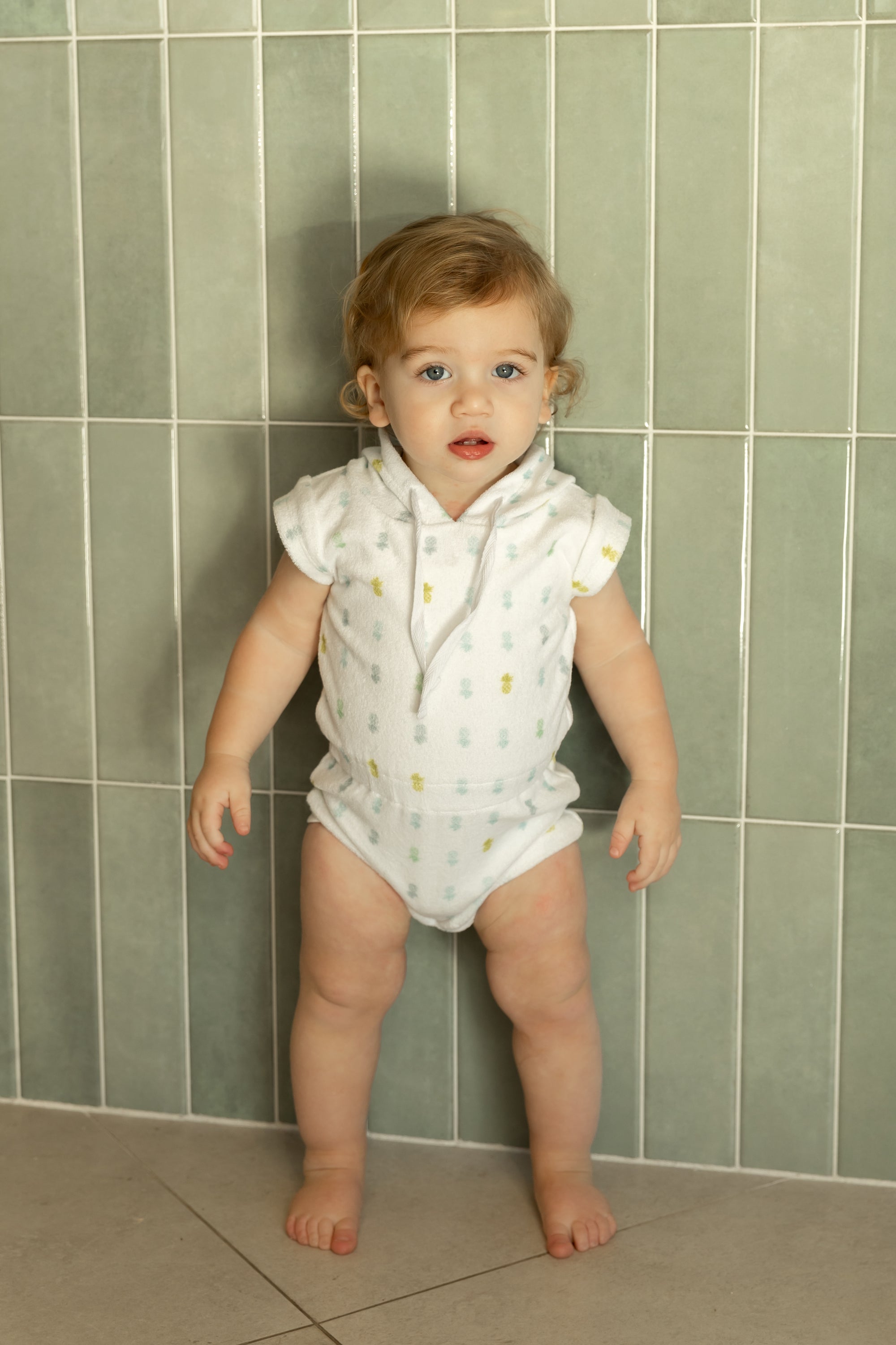 Bee & Dee Terry Pineapple Romper - Boys Print Bee & Dee Terry Pineapple Romper - Boys Print