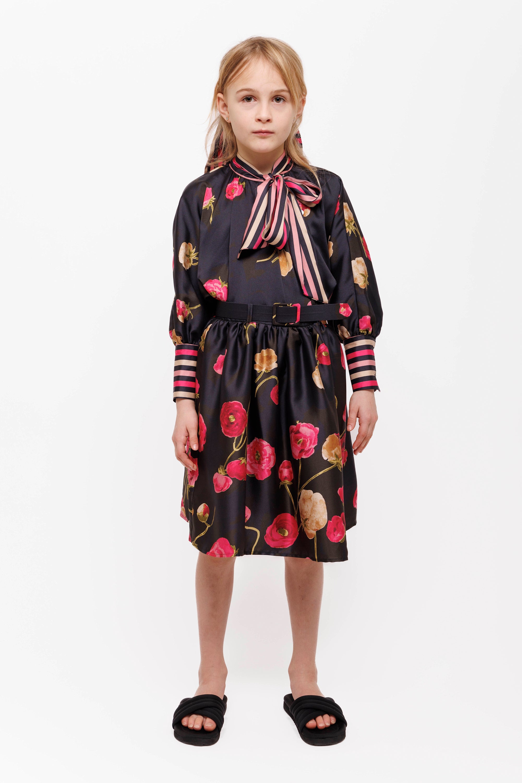 Christina Rohde Stripe floral blouse