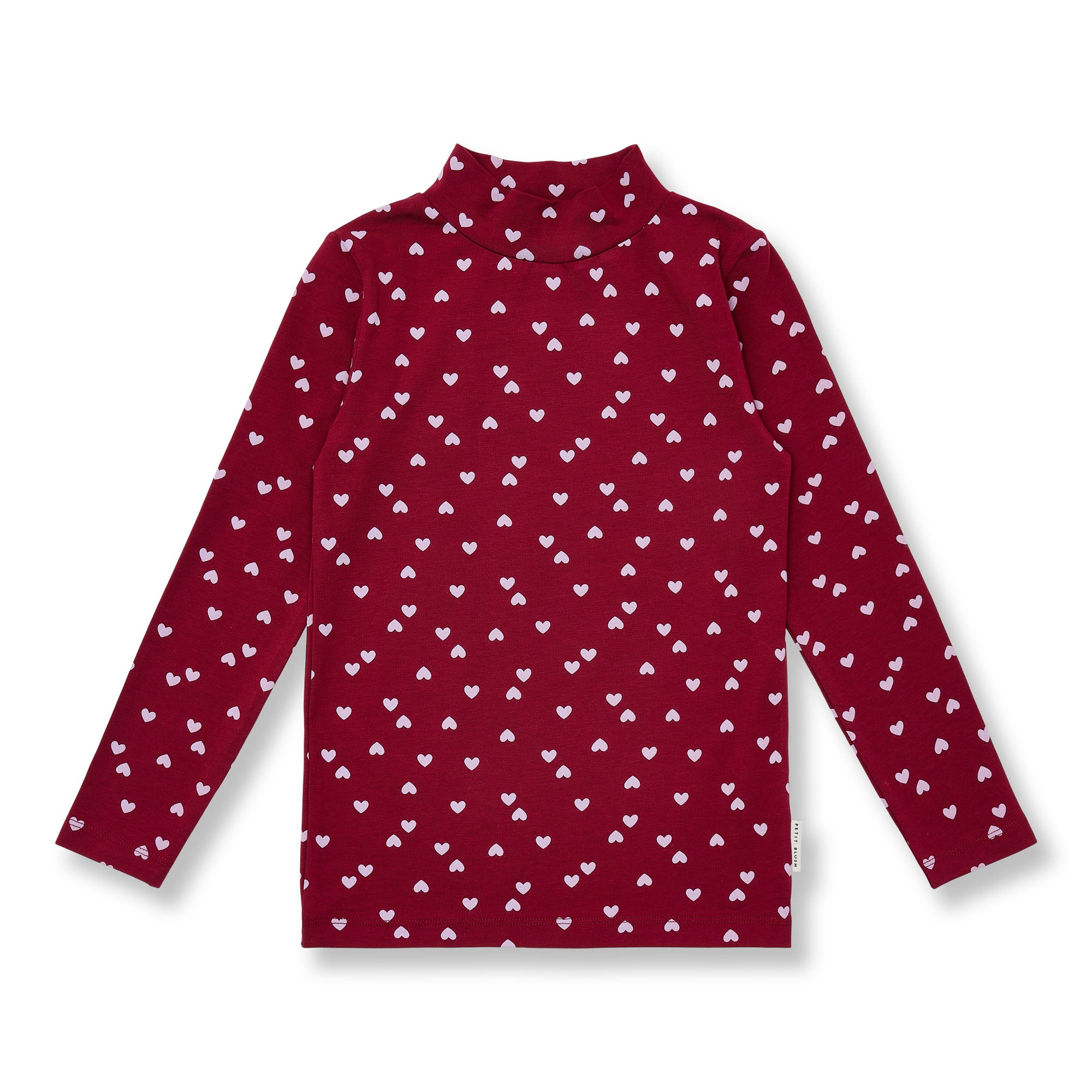Petit Blush Hearts turtleneck