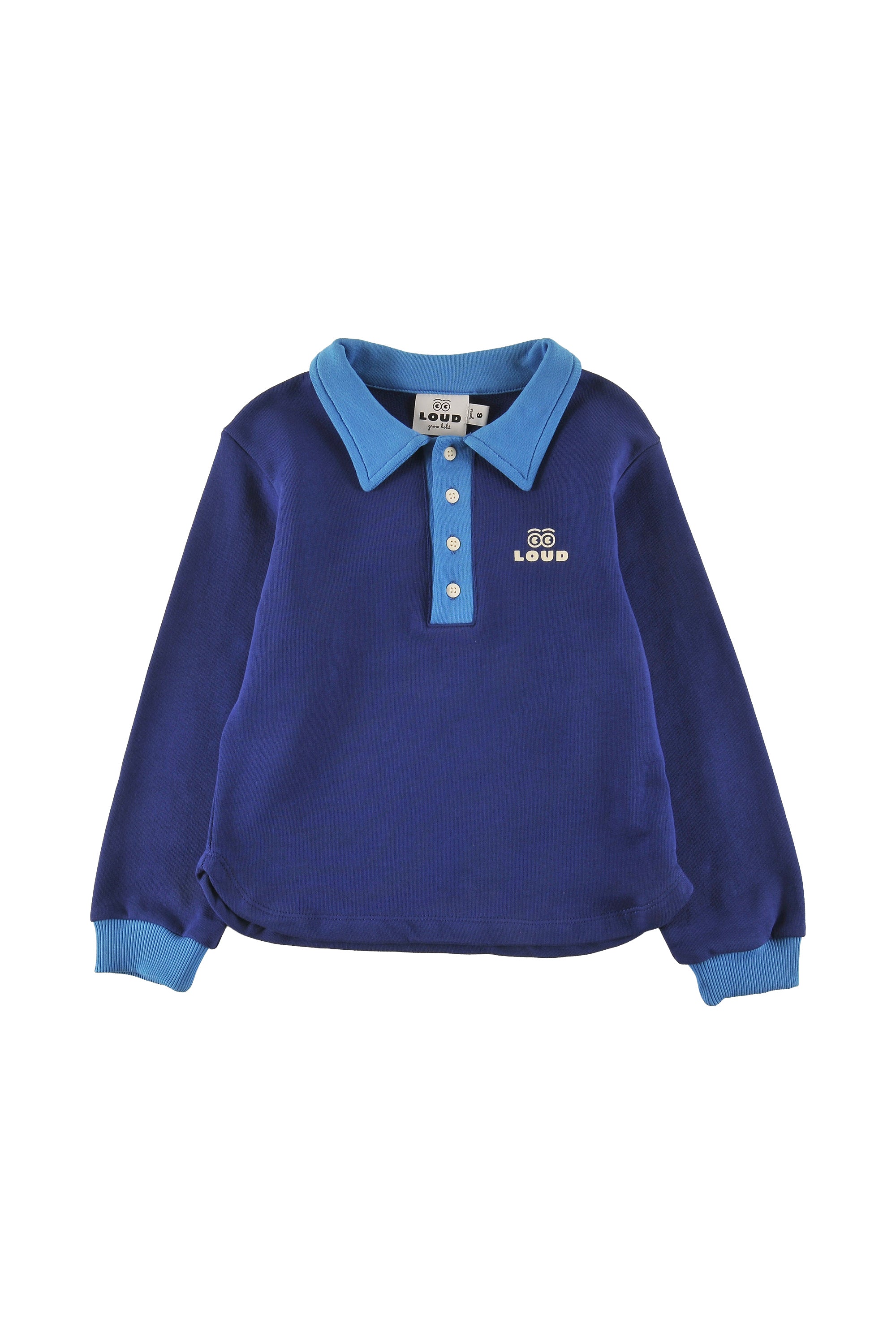 Loud Contrast navy polo