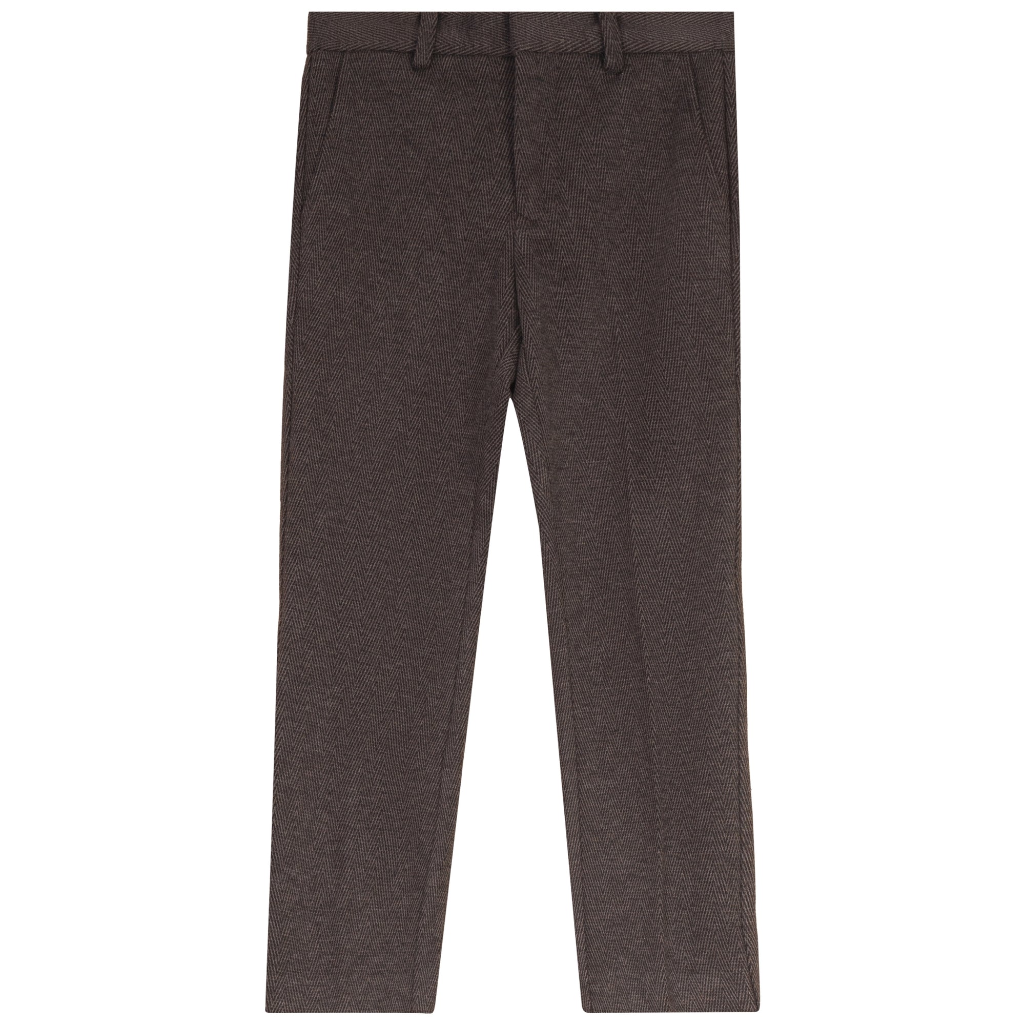 Mann Herringbone brown pants