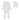 Lilette Emblem cream/oat footie set