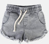 Grey jean shorts by Minikid