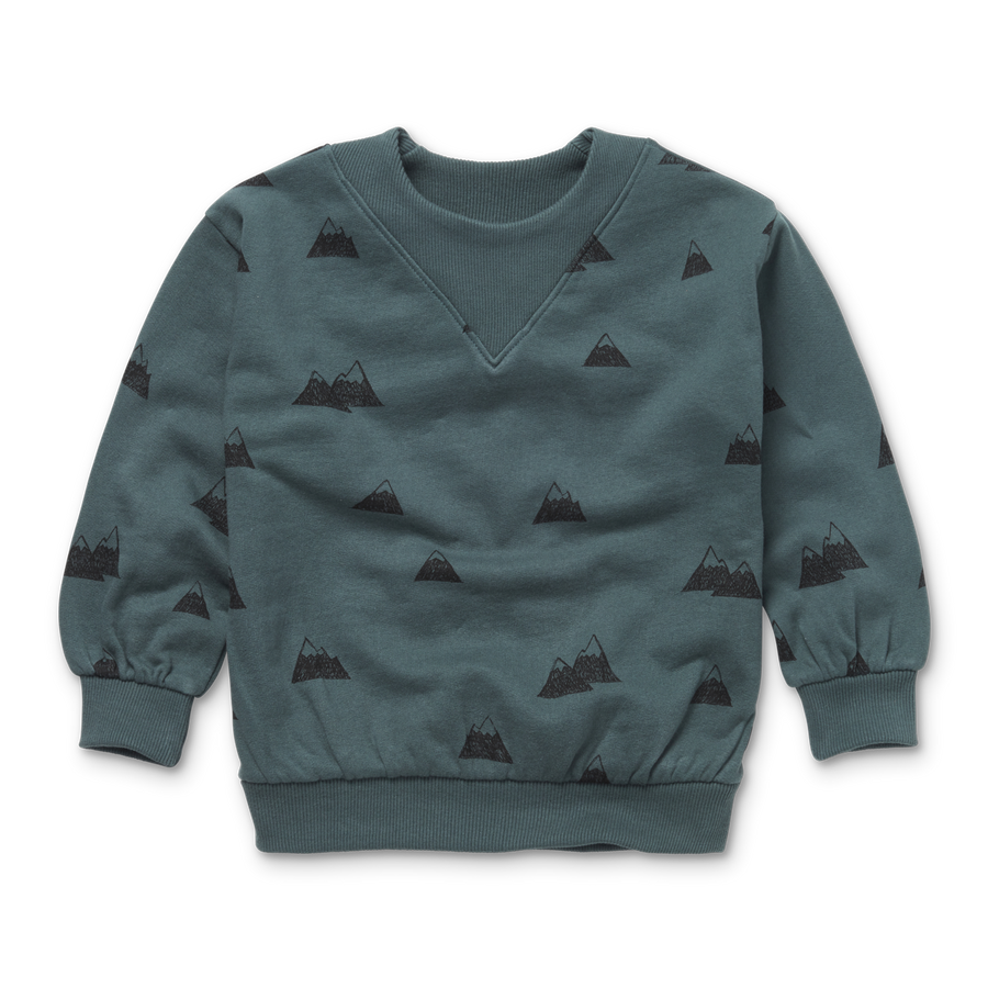 Mountain print sweatshirt by Sproet & Sprout