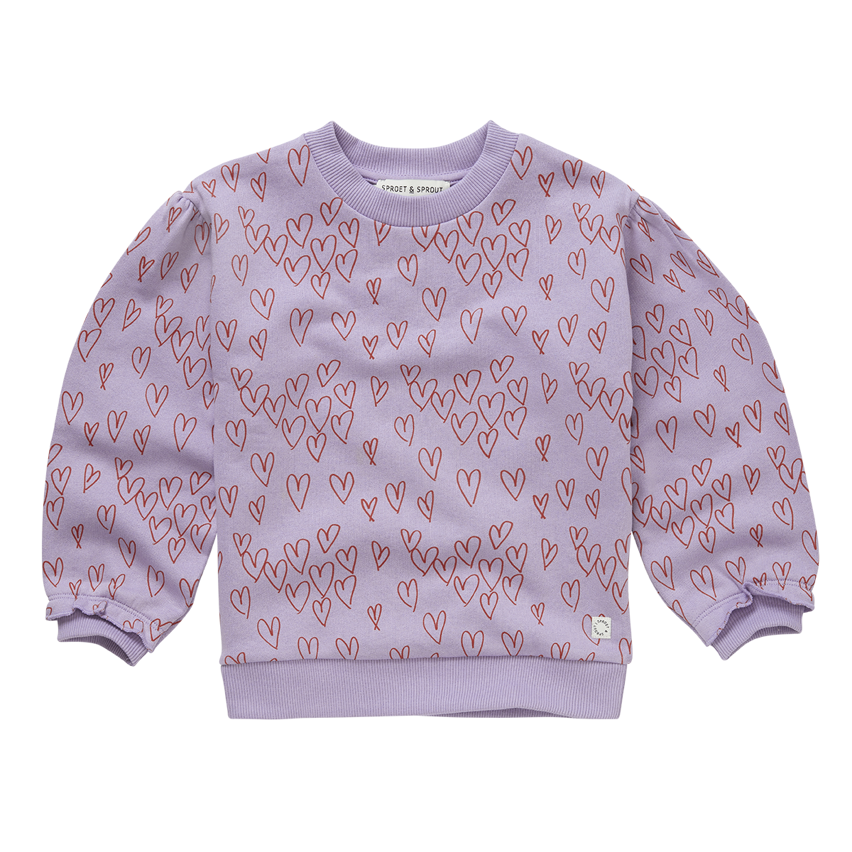 Sproet & Sprout Hearts print sweatshirt