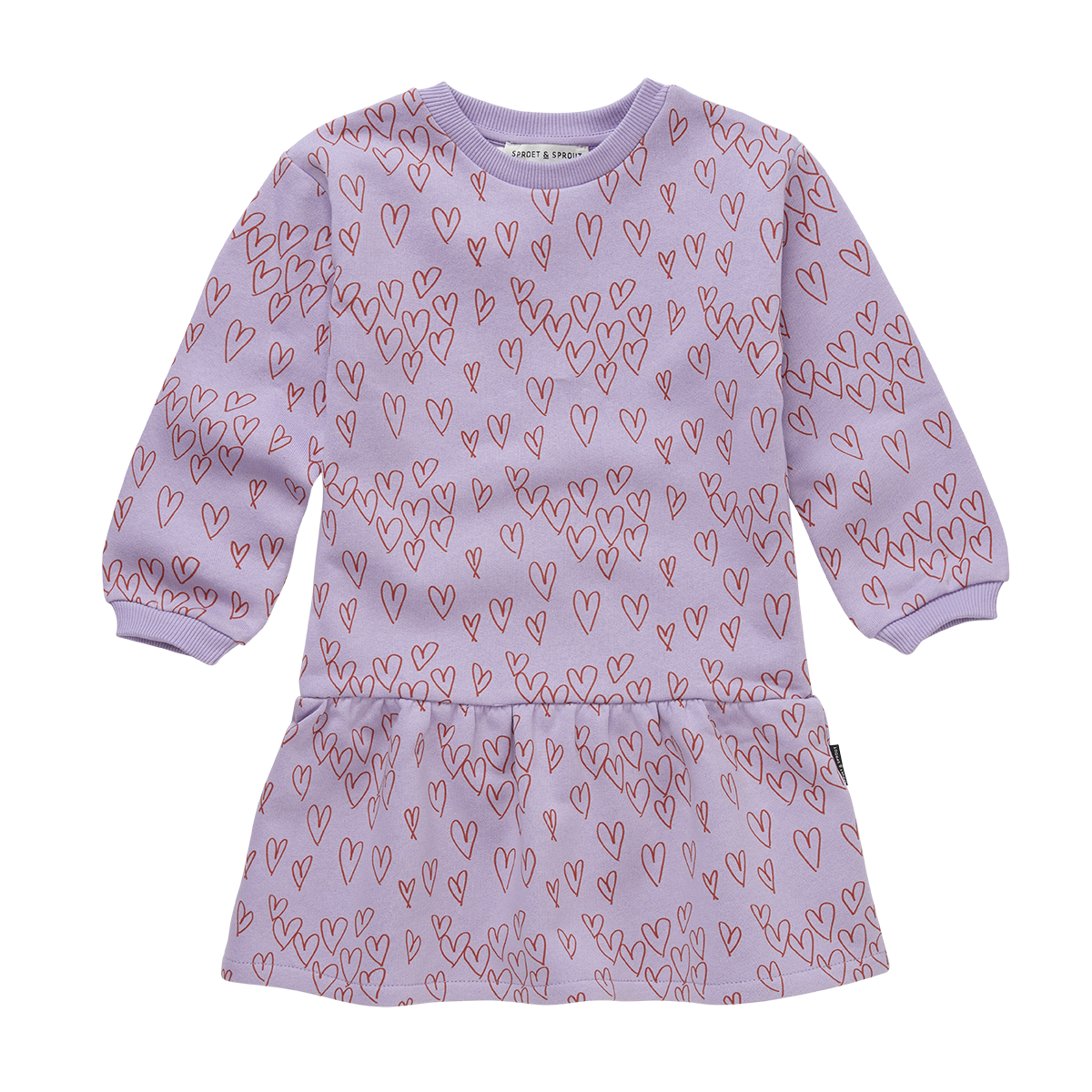 Sproet & Sprout Hearts print dress