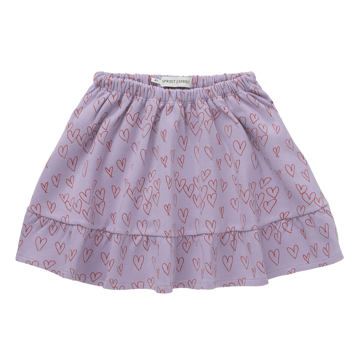 Sproet & Sprout Ruffle hearts skirt