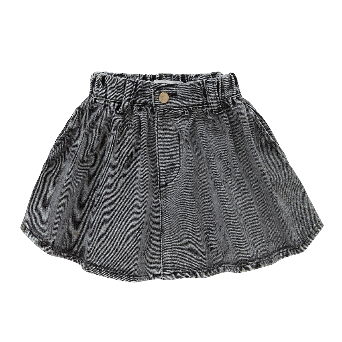 Sproet & Sprout Washed black denim skirt