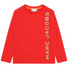 Bright red logo t-shirt by Marc Jacobs