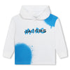 Spray blue spots hoodie by Marc Jacobs