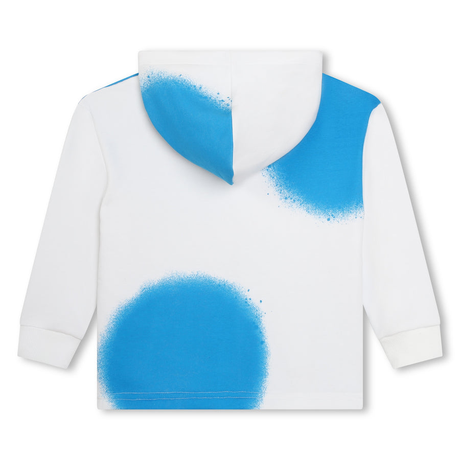 Spray blue spots hoodie by Marc Jacobs