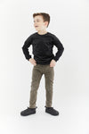 Rib velour combo sweatshirt by Crew Kids