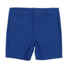 French blue woven shorts by Sweet Threads