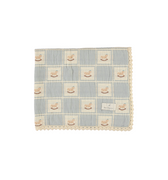 Bebe Organic Rocking horse blue patchwork blanket – Flying Colors