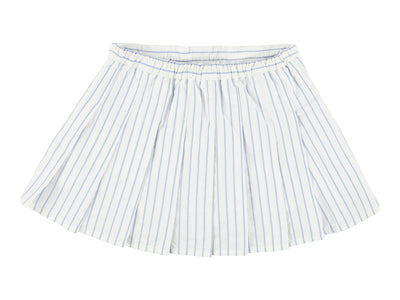 Stripe barre pleated skirt by Morley