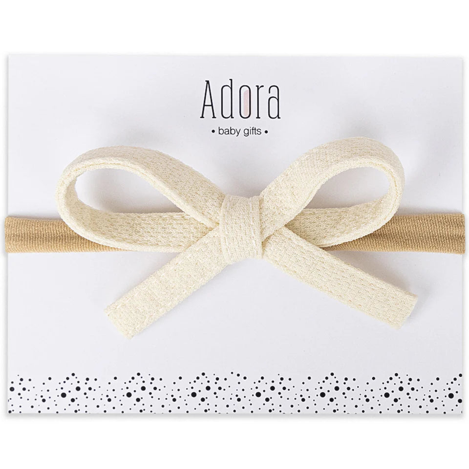 Adora Mini Classic Headband Ivory Adora Mini Classic Headband Ivory