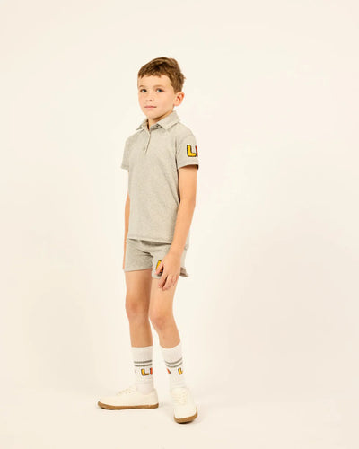 Grey LP polo by Little Parni