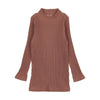 Mulberry Mockneck ribbed top by Lil Leggs