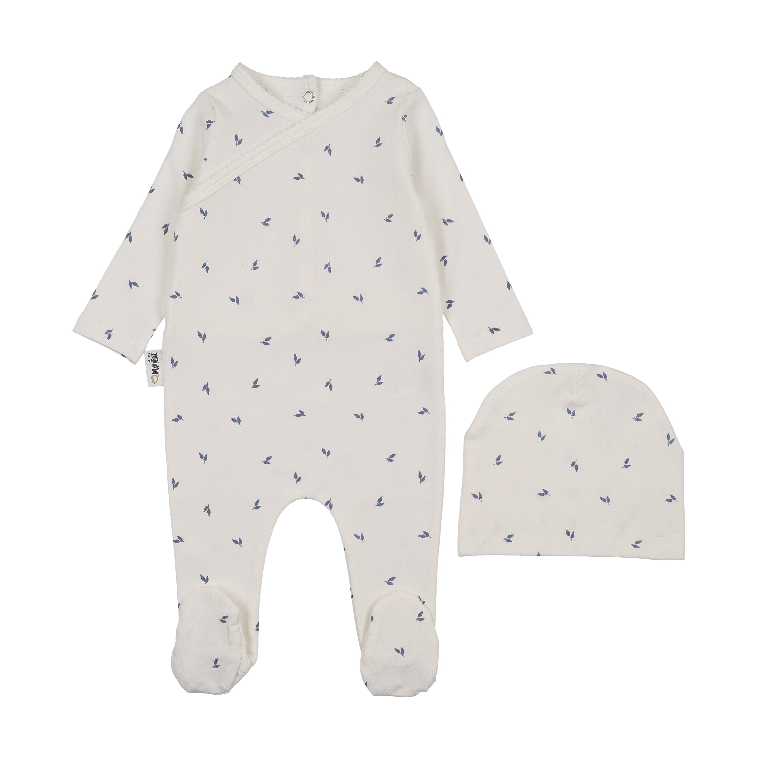 Maniere Blue Willow Wrap Footie - Flying Colors