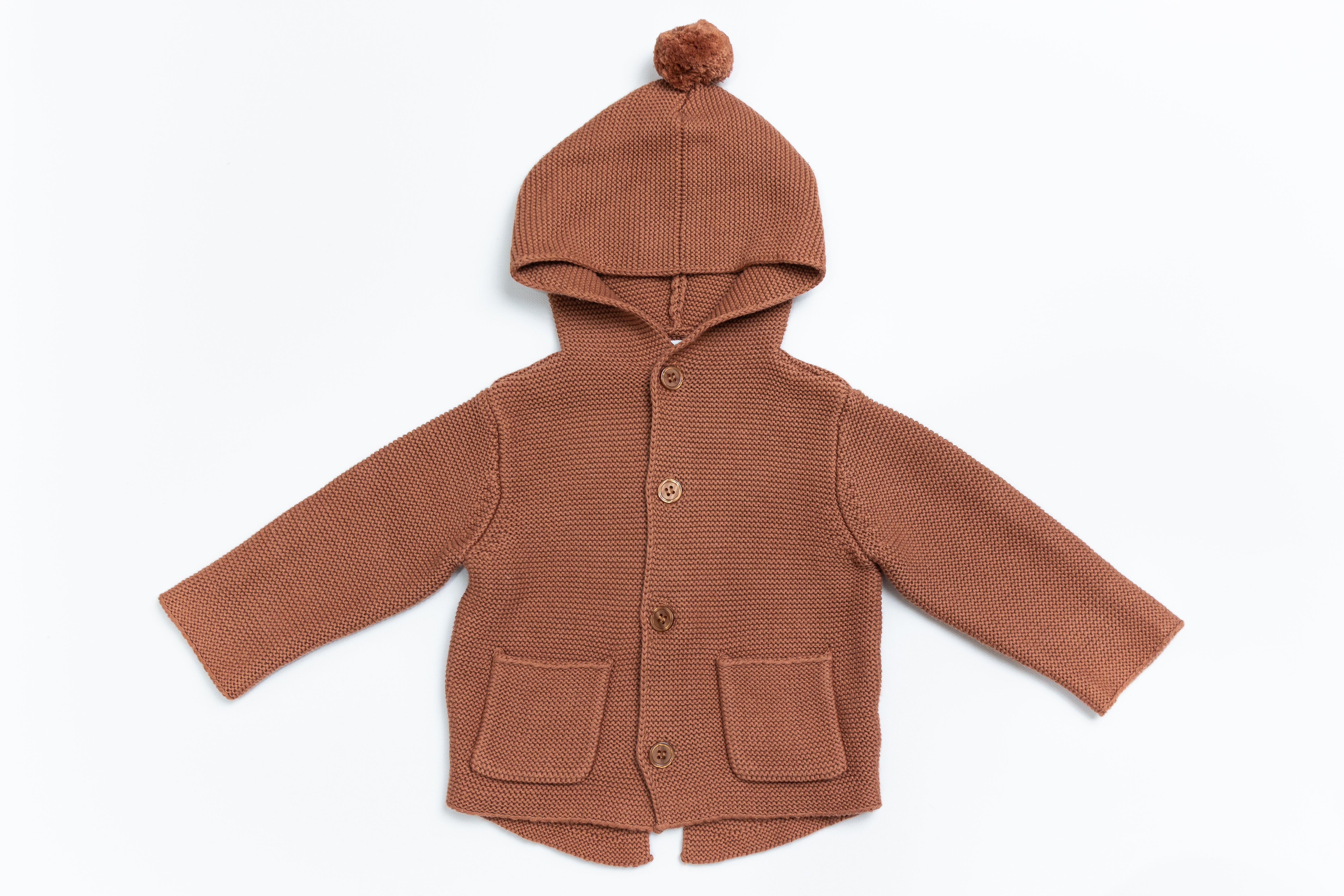 Winter mauve knit cardigan by Ra & Da