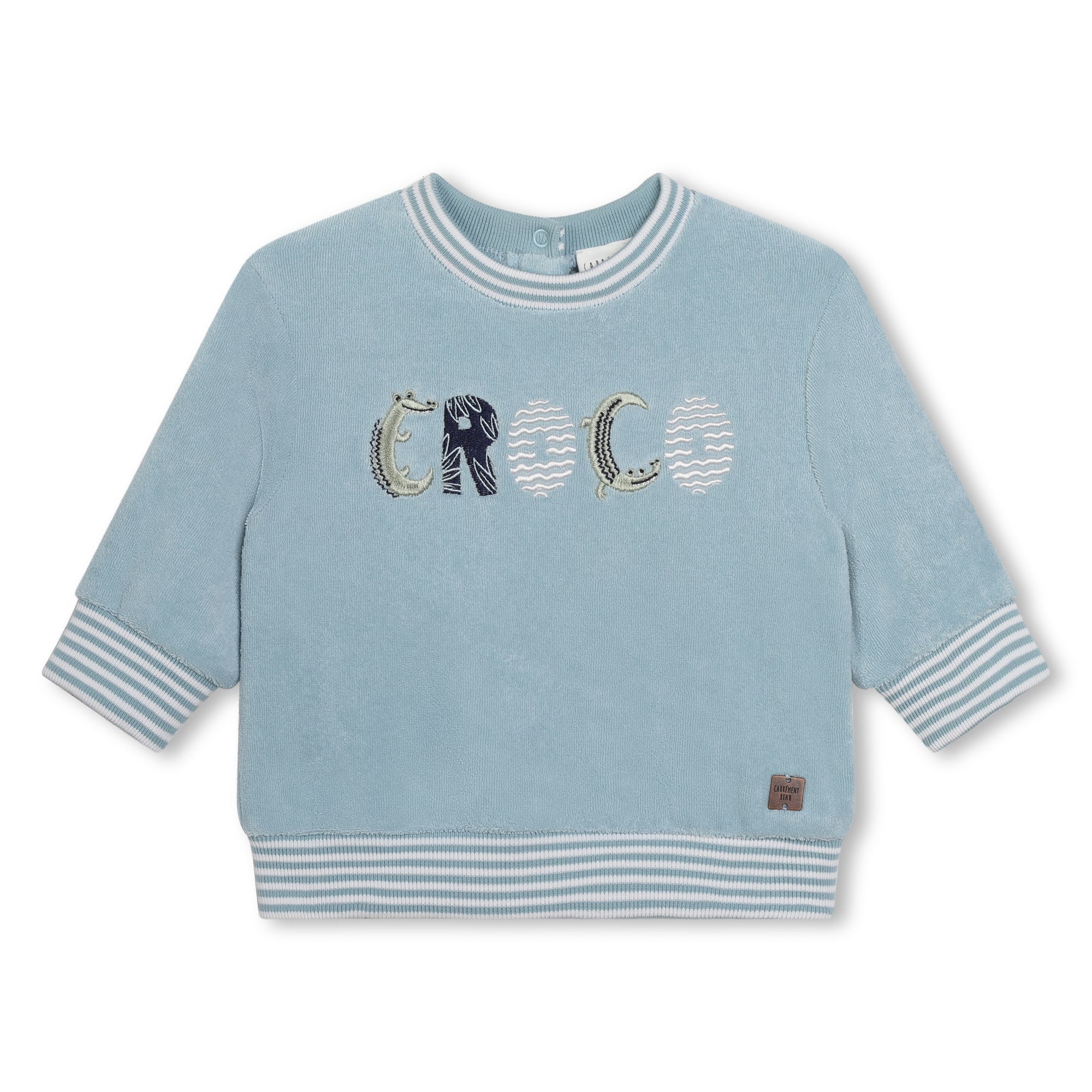 Croco terry sweatshirt by Carrement Beau