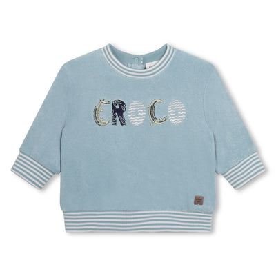 Croco terry sweatshirt by Carrement Beau