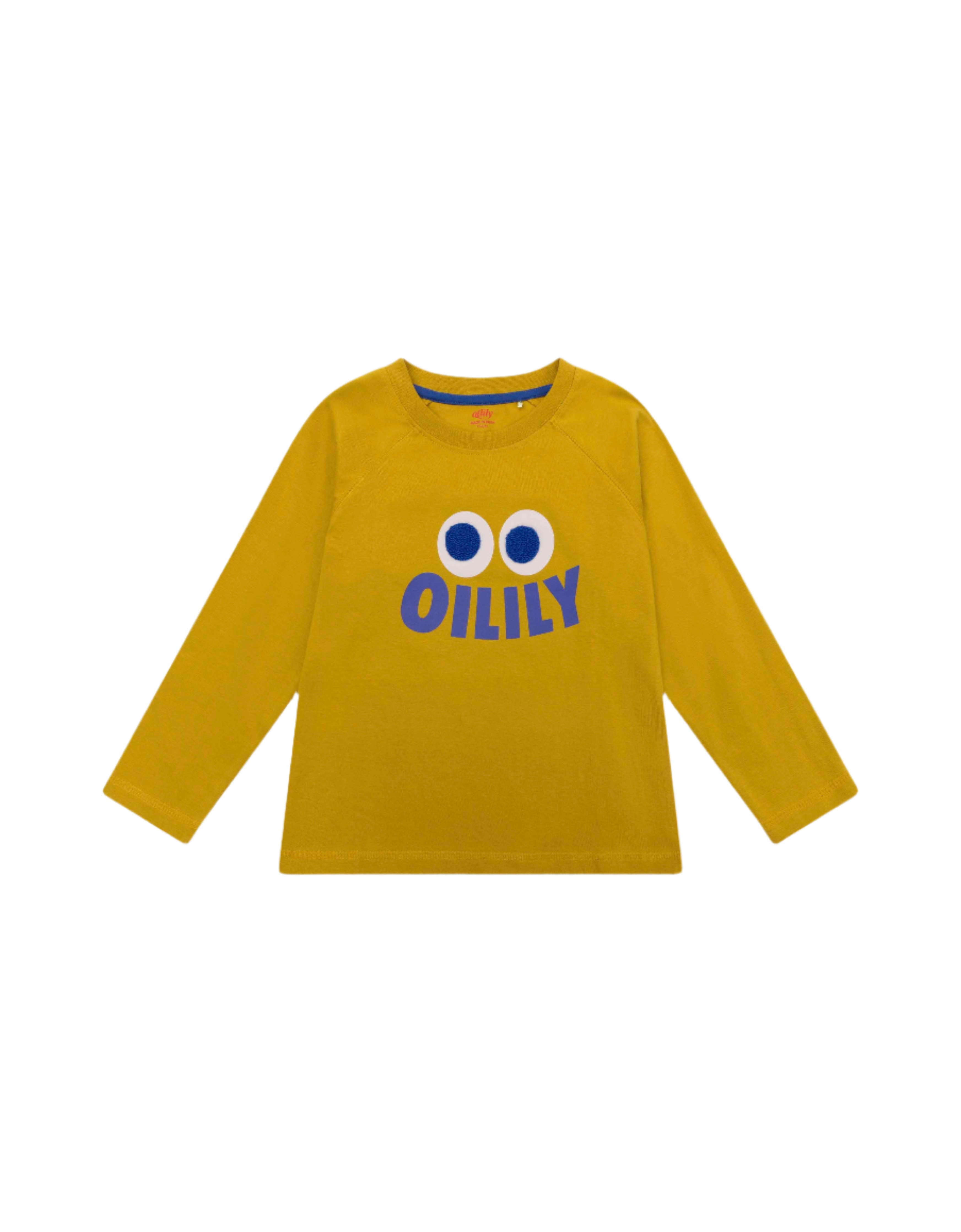 Oilily Eyes print olive t-shirt