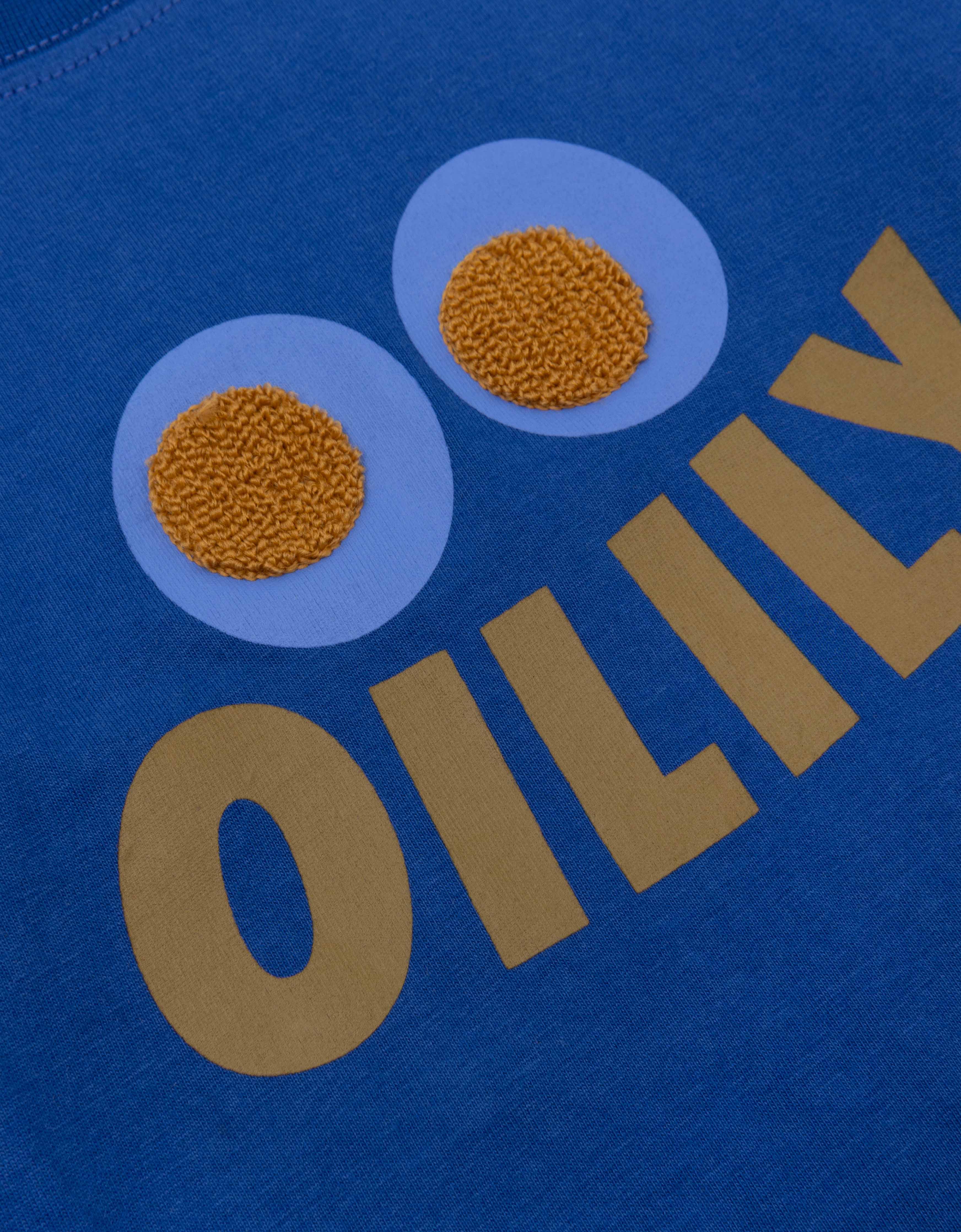 Oilily Eyes print blue t-shirt