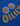 Oilily Eyes print blue t-shirt