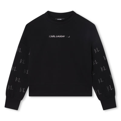 Stud logo print sweatshirt by Karl Lagerfeld